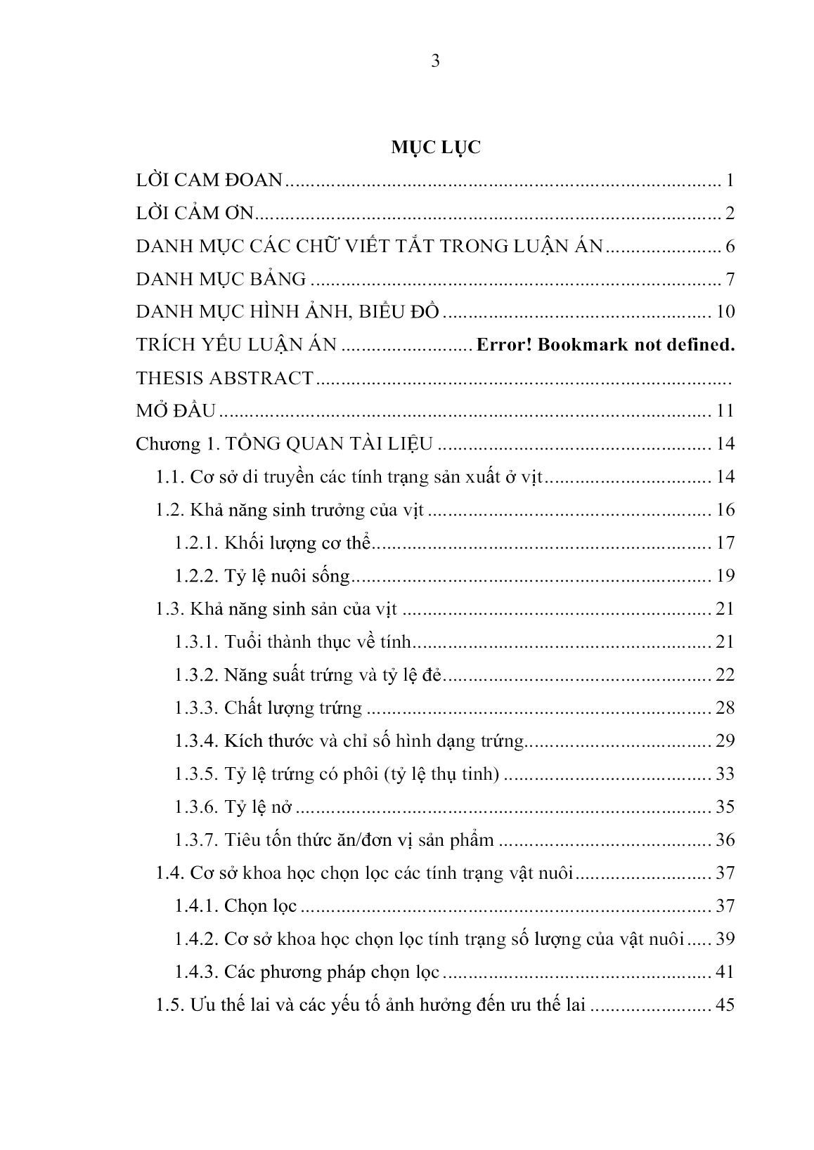 Luận án Chọn lọc nâng cao năng suất trứng của vịt triết giang và vịt TC trang 5 Luận án Chọn lọc nâng cao năng suất trứng của vịt triết giang và vịt TC trang 5