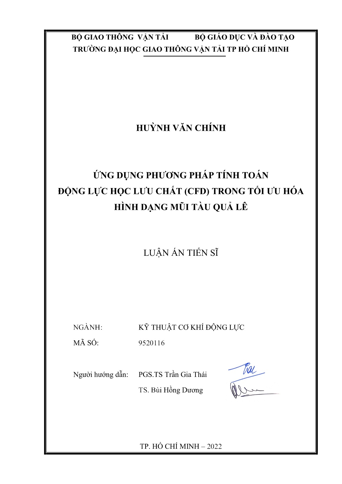 Luận án Ứng dụng phương pháp tính toán động lực học lưu chất (CFD) trong tối ưu hóa hình dạng mũi tàu quả lê trang 2 Luận án Ứng dụng phương pháp tính toán động lực học lưu chất (CFD) trong tối ưu hóa hình dạng mũi tàu quả lê trang 2