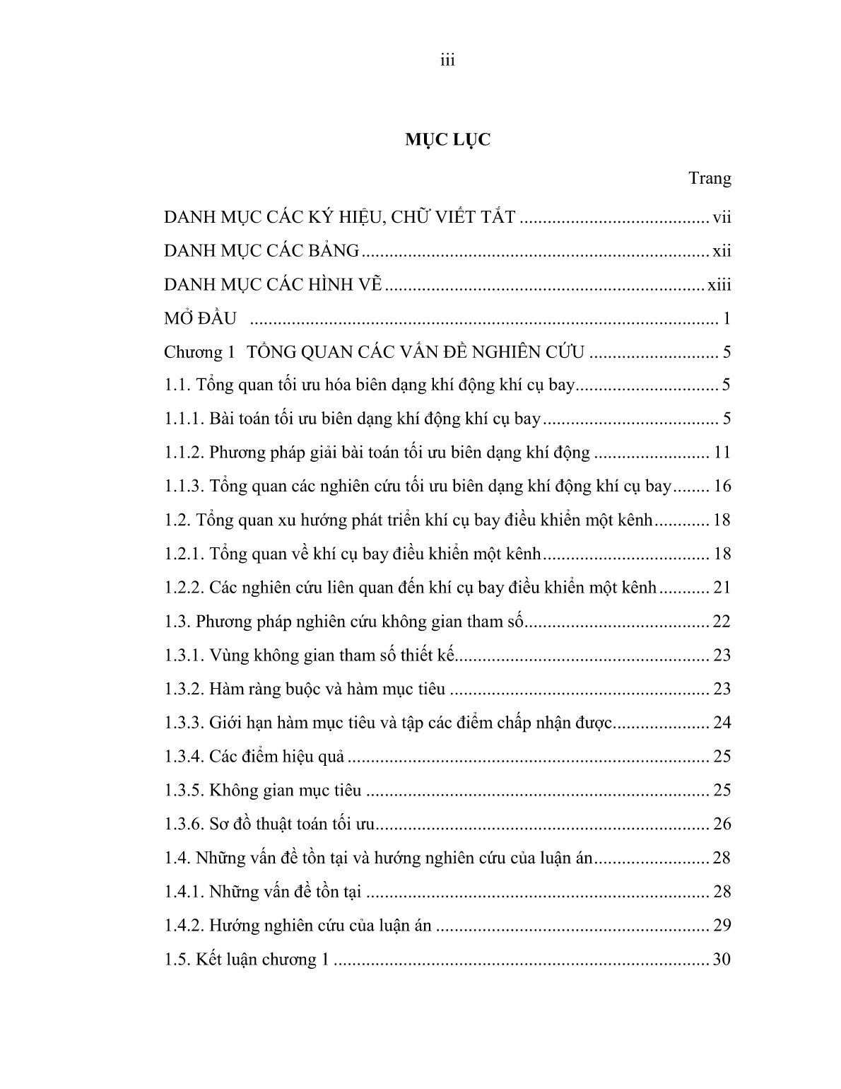 Luận án Nghiên cứu tối ưu biên dạng khí động của khí cụ bay điều khiển một kênh trang 5 Luận án Nghiên cứu tối ưu biên dạng khí động của khí cụ bay điều khiển một kênh trang 5