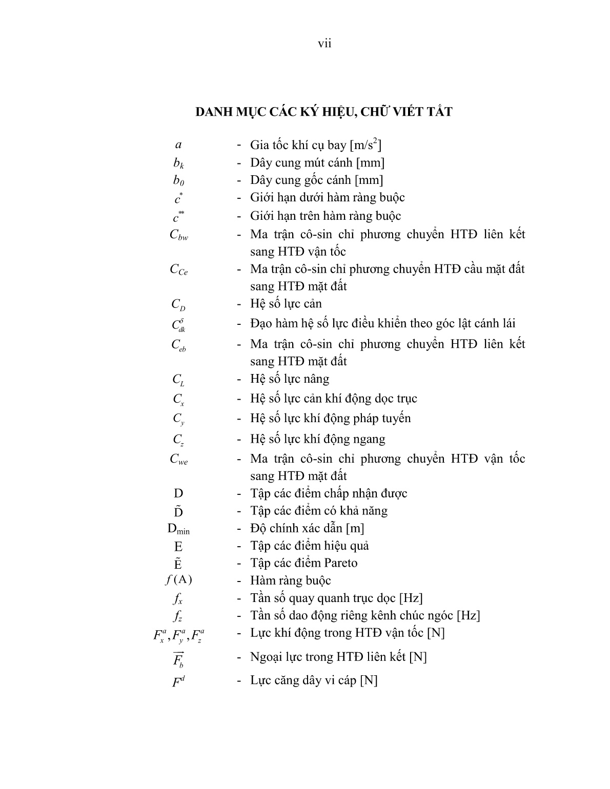 Luận án Nghiên cứu tối ưu biên dạng khí động của khí cụ bay điều khiển một kênh trang 9 Luận án Nghiên cứu tối ưu biên dạng khí động của khí cụ bay điều khiển một kênh trang 9