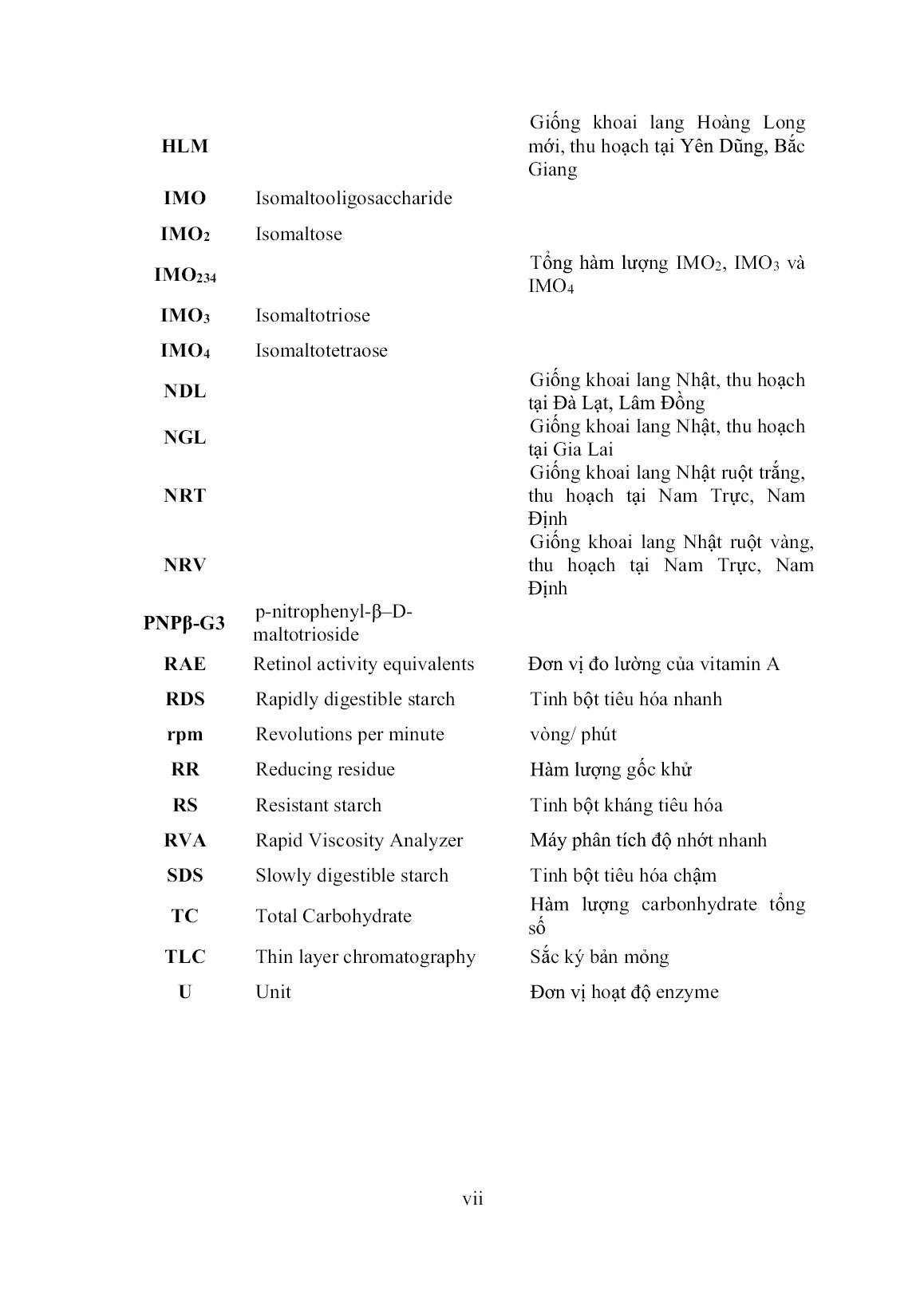 Luận án Nghiên cứu quá trình thuỷ phân tinh bột khoai lang bằng phương pháp enzyme tạo tinh bột tiêu hoá chậm và isomaltooligosaccharide nhằm ứng dụng trong thực phẩm trang 9 Luận án Nghiên cứu quá trình thuỷ phân tinh bột khoai lang bằng phương pháp enzyme tạo tinh bột tiêu hoá chậm và isomaltooligosaccharide nhằm ứng dụng trong thực phẩm trang 9