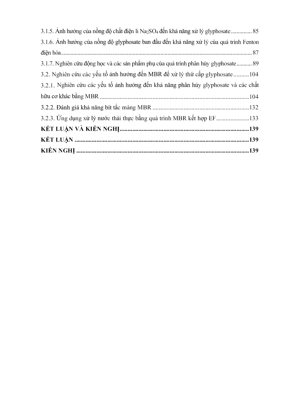 Luận án Nghiên cứu xử lý hóa chất bảo vệ thực vật (glyphosate) trong nước bằng quá trình oxy hóa điện hóa kết hợp với thiết bị phản ứng sinh học - Màng MBR trang 6 Luận án Nghiên cứu xử lý hóa chất bảo vệ thực vật (glyphosate) trong nước bằng quá trình oxy hóa điện hóa kết hợp với thiết bị phản ứng sinh học - Màng MBR trang 6