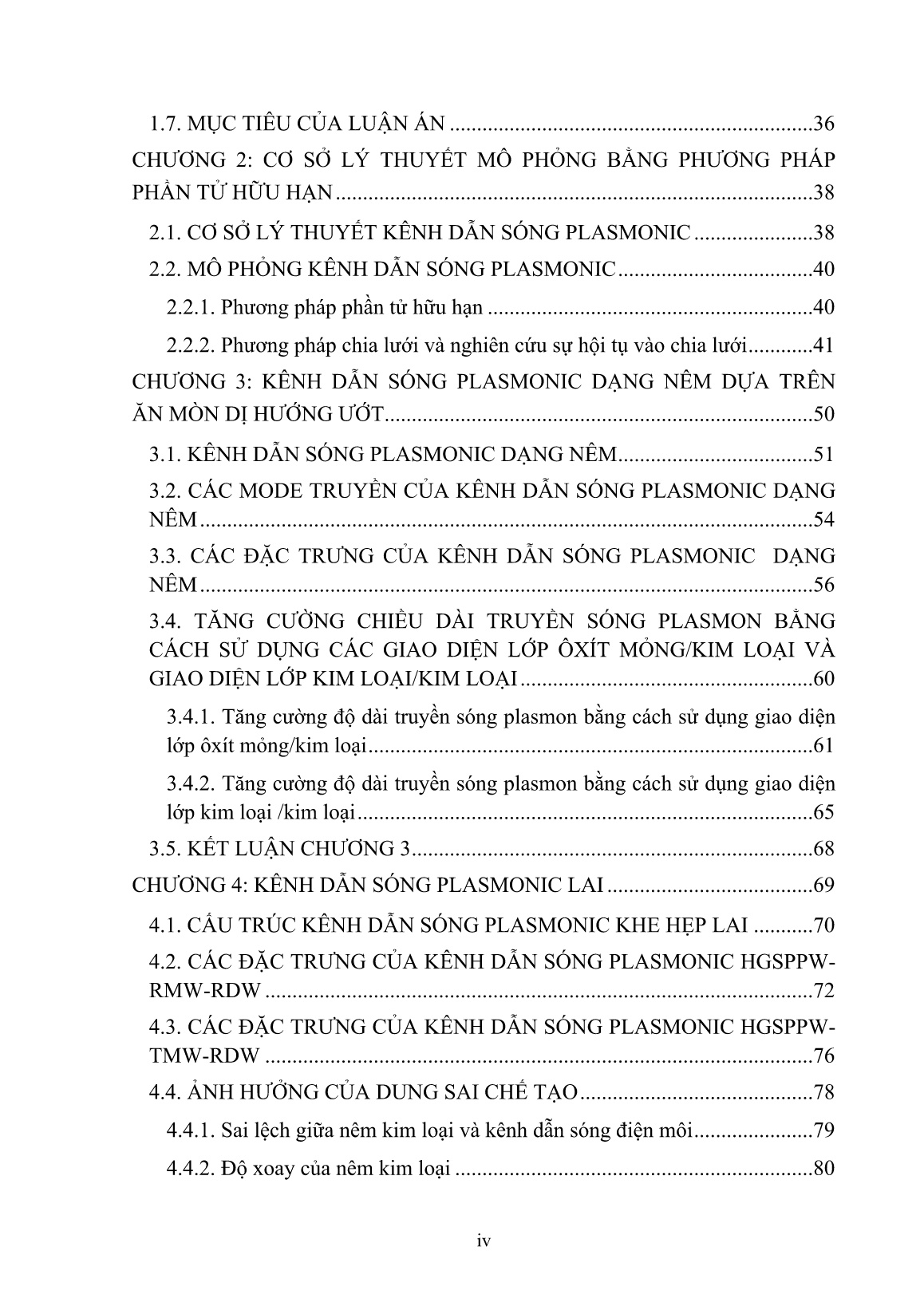 Luận án Nghiên cứu thiết kế, mô phỏng và khảo sát hoạt động của một số kênh dẫn sóng Plasmonic dạng nêm trang 6 Luận án Nghiên cứu thiết kế, mô phỏng và khảo sát hoạt động của một số kênh dẫn sóng Plasmonic dạng nêm trang 6