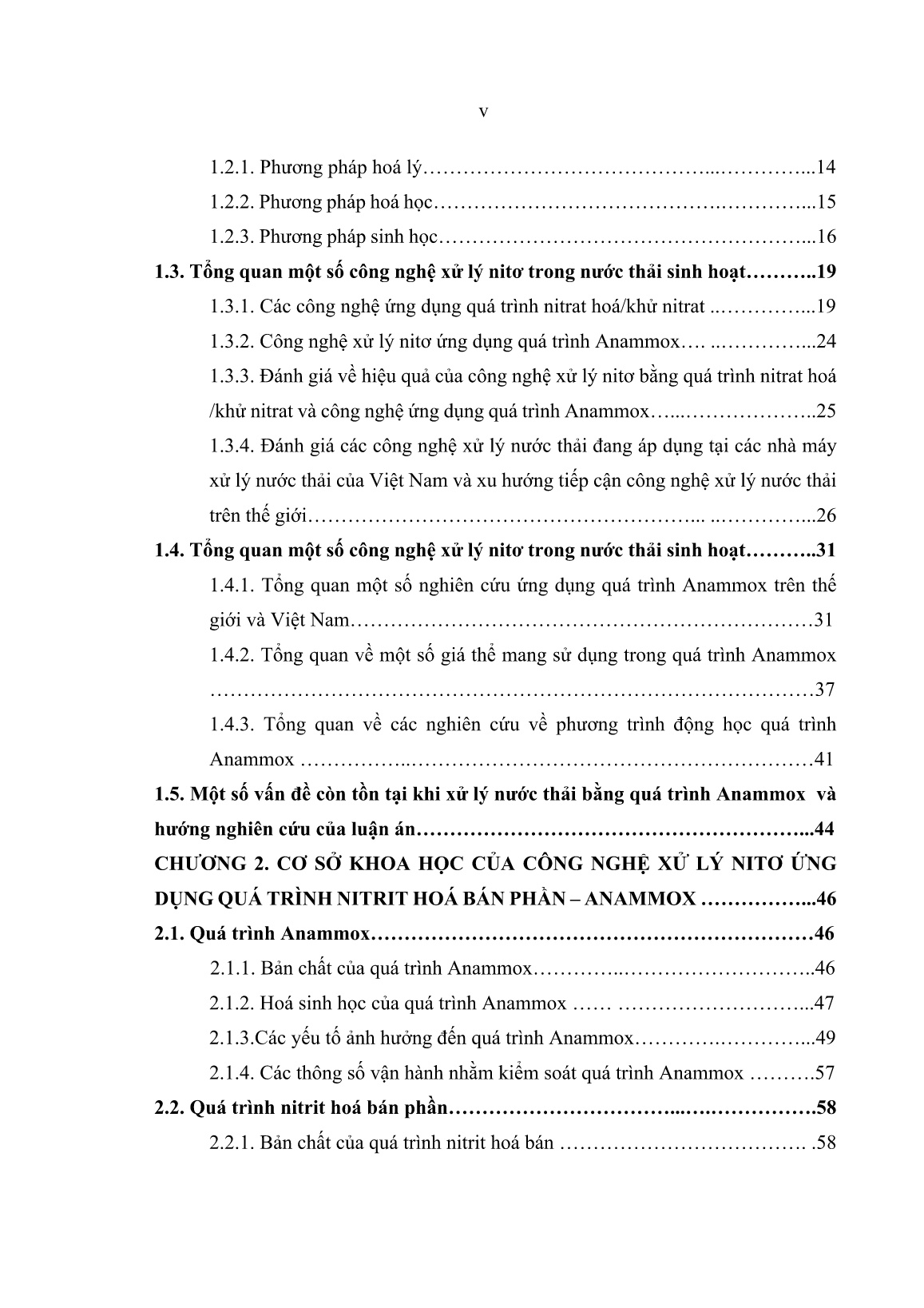 Luận án Nghiên cứu xử lý nitơ trong nước thải sinh hoạt bằng quá trình Anammox sử dụng giá thể vi sinh cố định trang 6 Luận án Nghiên cứu xử lý nitơ trong nước thải sinh hoạt bằng quá trình Anammox sử dụng giá thể vi sinh cố định trang 6