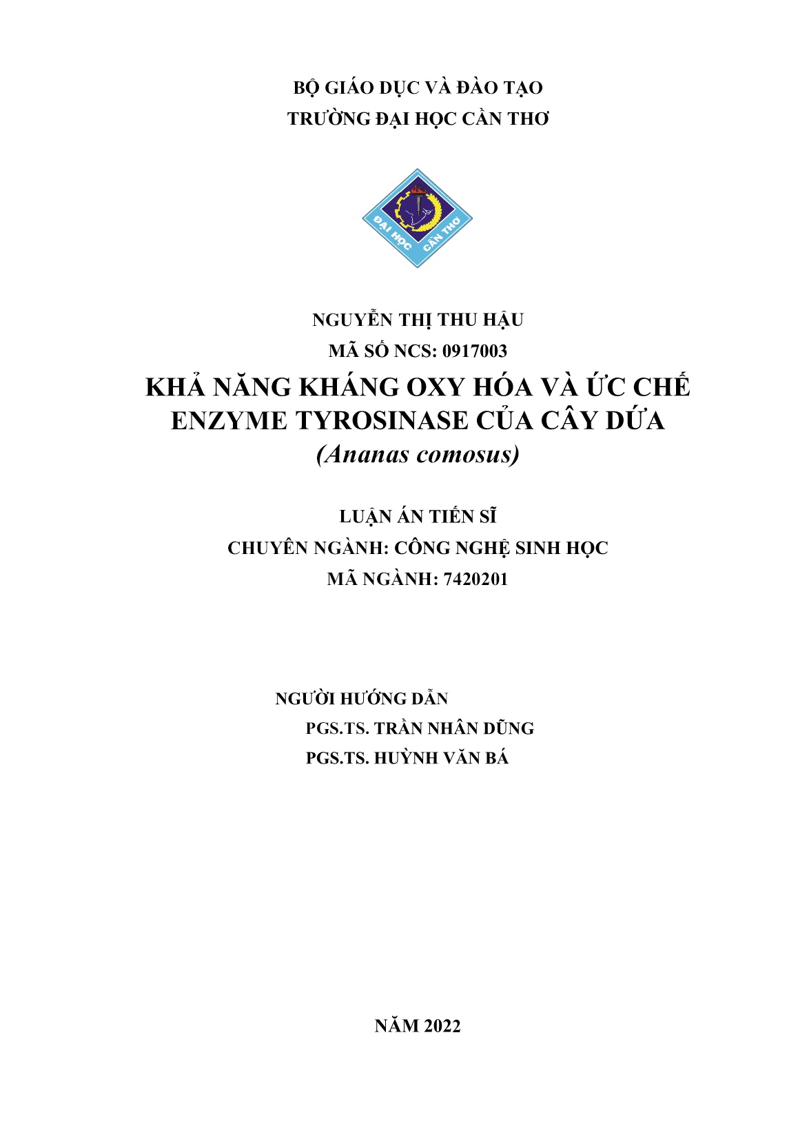 Luận án Khả năng kháng oxy hóa và ức chế enzyme tyrosinase của cây dứa (Ananas comosus) trang 2 Luận án Khả năng kháng oxy hóa và ức chế enzyme tyrosinase của cây dứa (Ananas comosus) trang 2