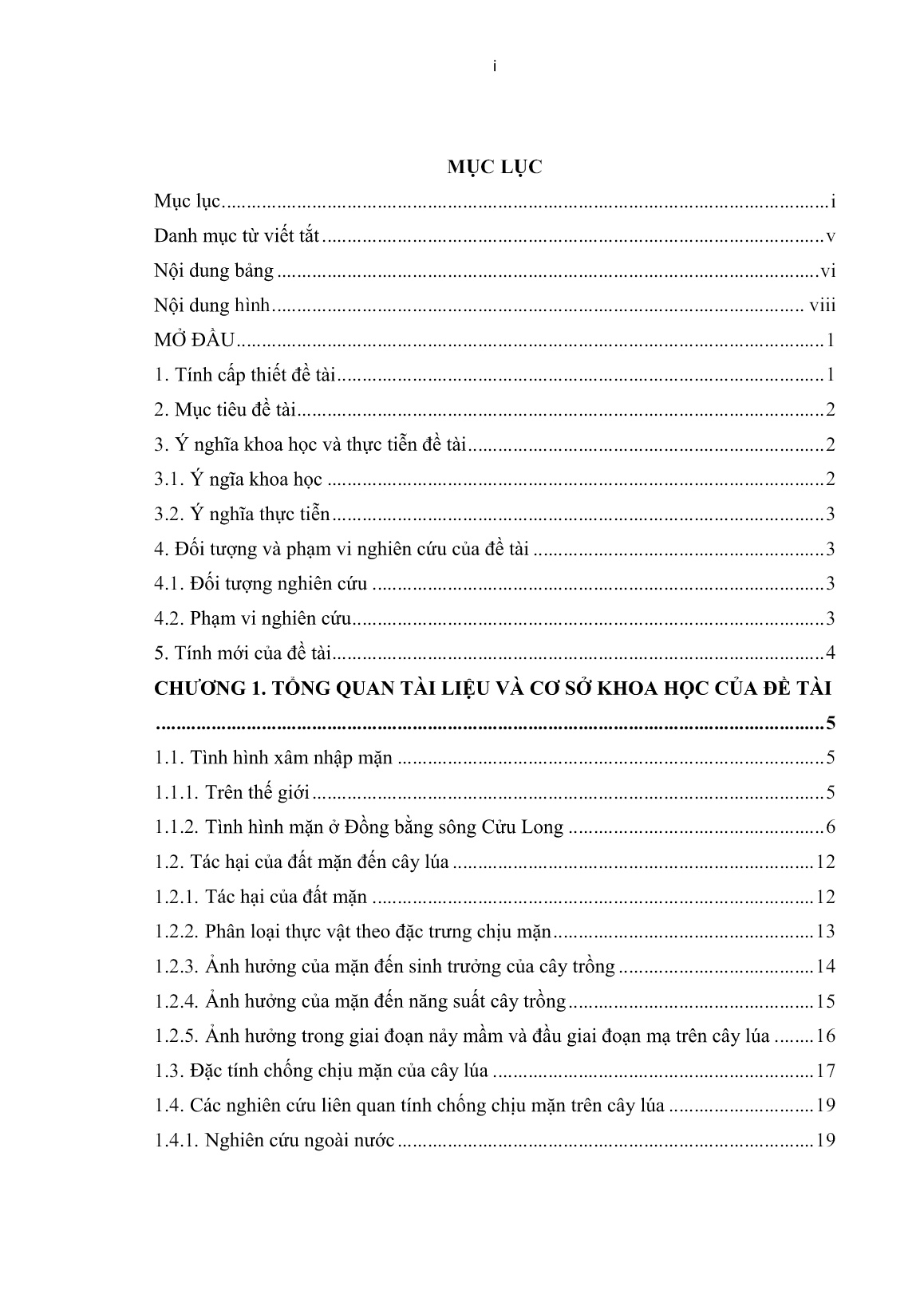 Luận án Ứng dụng chỉ thị phân tử để nghiên cứu chọn giống chống chịu mặn trên quần thể lúa tại đồng bằng sông Cửu Long trang 5 Luận án Ứng dụng chỉ thị phân tử để nghiên cứu chọn giống chống chịu mặn trên quần thể lúa tại đồng bằng sông Cửu Long trang 5