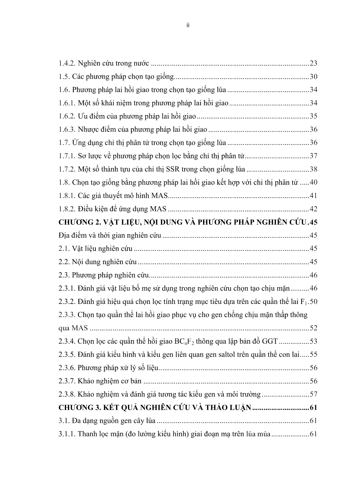 Luận án Ứng dụng chỉ thị phân tử để nghiên cứu chọn giống chống chịu mặn trên quần thể lúa tại đồng bằng sông Cửu Long trang 6 Luận án Ứng dụng chỉ thị phân tử để nghiên cứu chọn giống chống chịu mặn trên quần thể lúa tại đồng bằng sông Cửu Long trang 6