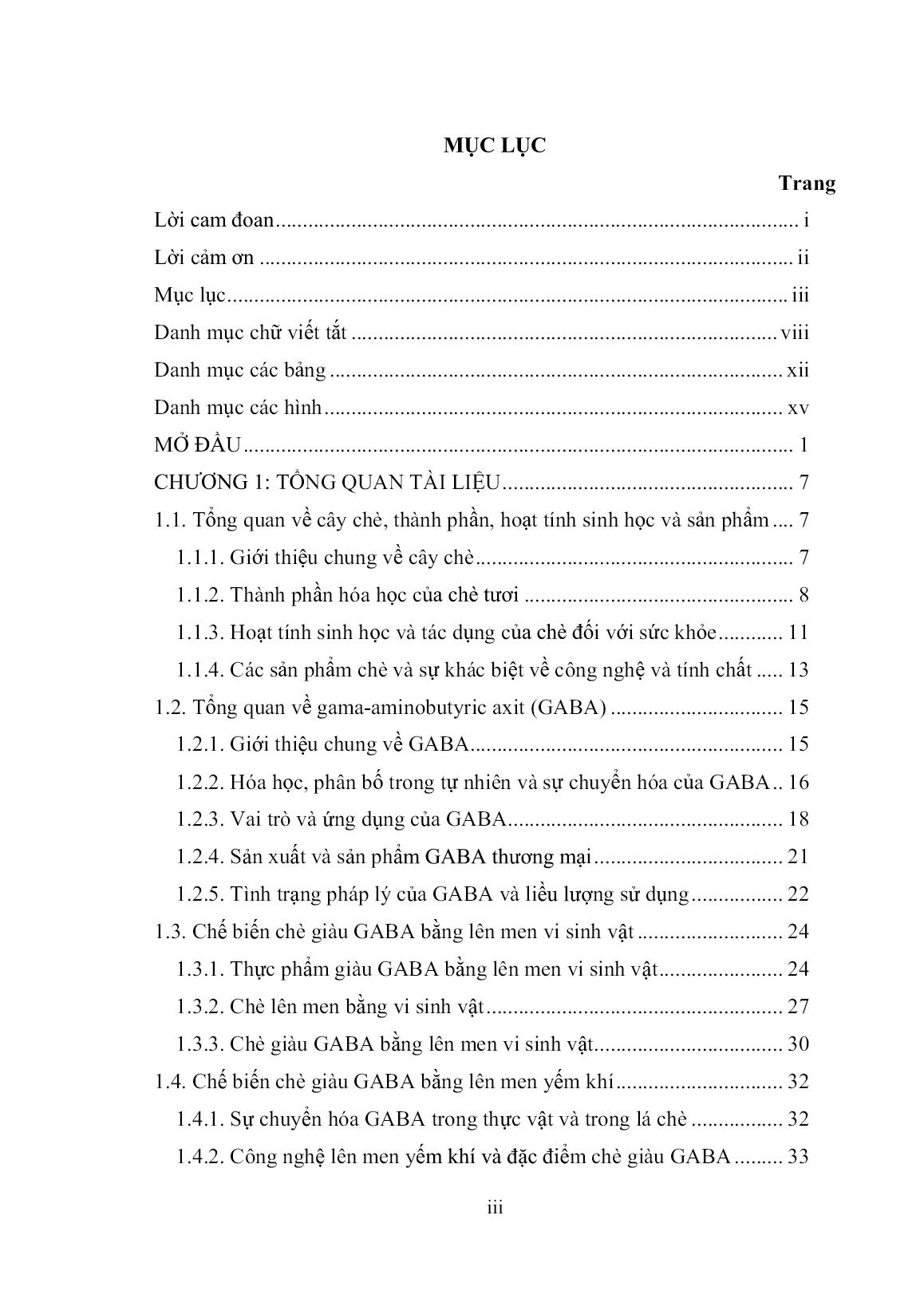 Luận án Nghiên cứu công nghệ sản xuất chè đen giàu gama aminobutyric acid bằng kỹ thuật lên men từ một số giống chè Việt Nam trang 5