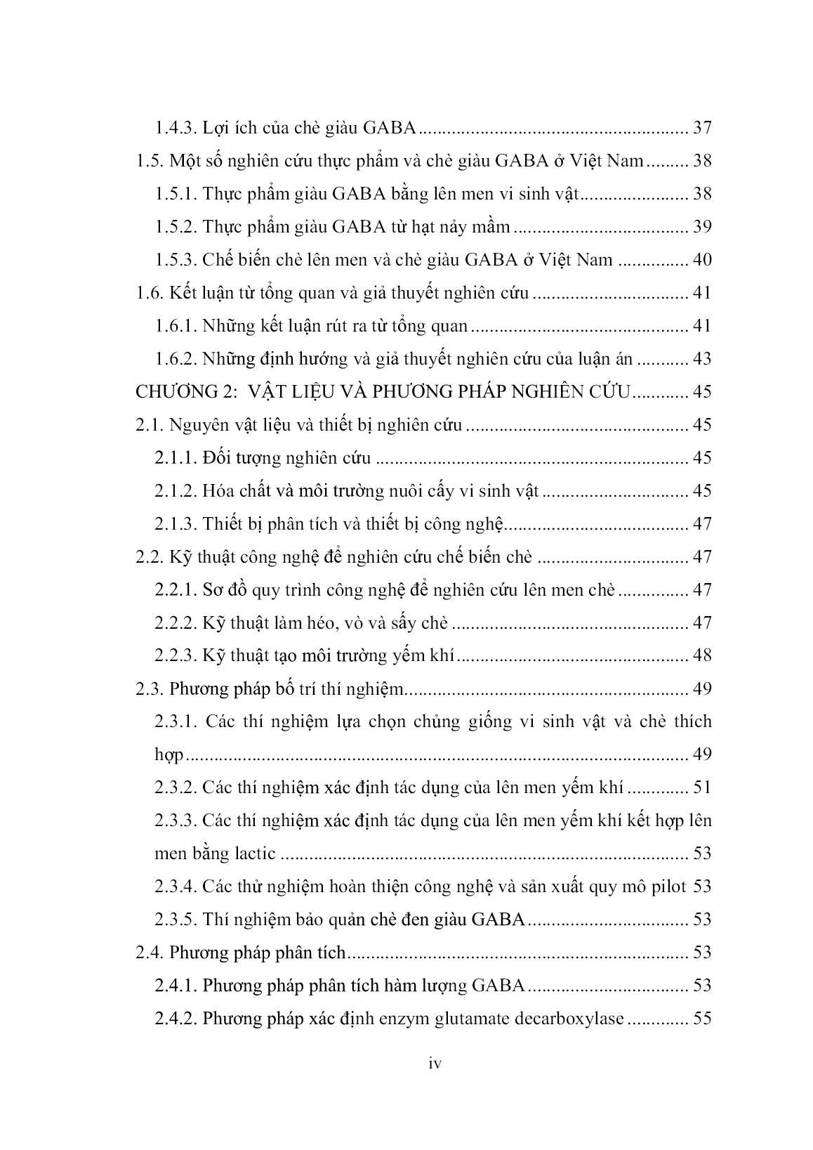 Luận án Nghiên cứu công nghệ sản xuất chè đen giàu gama aminobutyric acid bằng kỹ thuật lên men từ một số giống chè Việt Nam trang 6