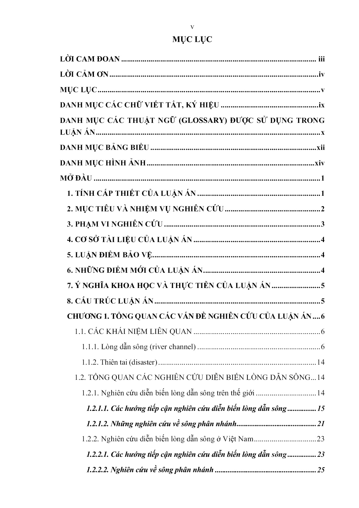 Luận án Nghiên cứu diễn biến lòng dẫn sông Tiền (đoạn chảy qua tỉnh Đồng Tháp) phục vụ phòng tránh thiên tai trang 5 Luận án Nghiên cứu diễn biến lòng dẫn sông Tiền (đoạn chảy qua tỉnh Đồng Tháp) phục vụ phòng tránh thiên tai trang 5