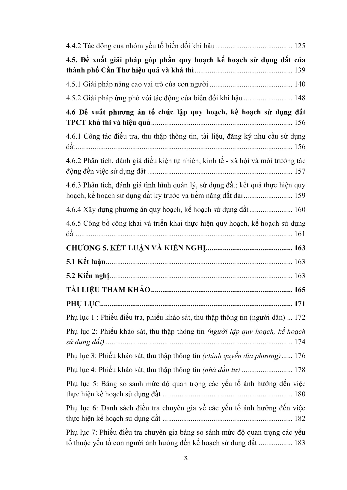 Luận án Đánh giá các yếu tố tác động đến kết quả thực hiện kế hoạch sử dụng đất làm cơ sở cho quy hoạch sử dụng đất trong điều kiện biến đổi khí hậu - Trường hợp nghiên cứu tại Thành phố Cần Thơ trang 10 Luận án Đánh giá các yếu tố tác động đến kết quả thực hiện kế hoạch sử dụng đất làm cơ sở cho quy hoạch sử dụng đất trong điều kiện biến đổi khí hậu - Trường hợp nghiên cứu tại Thành phố Cần Thơ trang 10