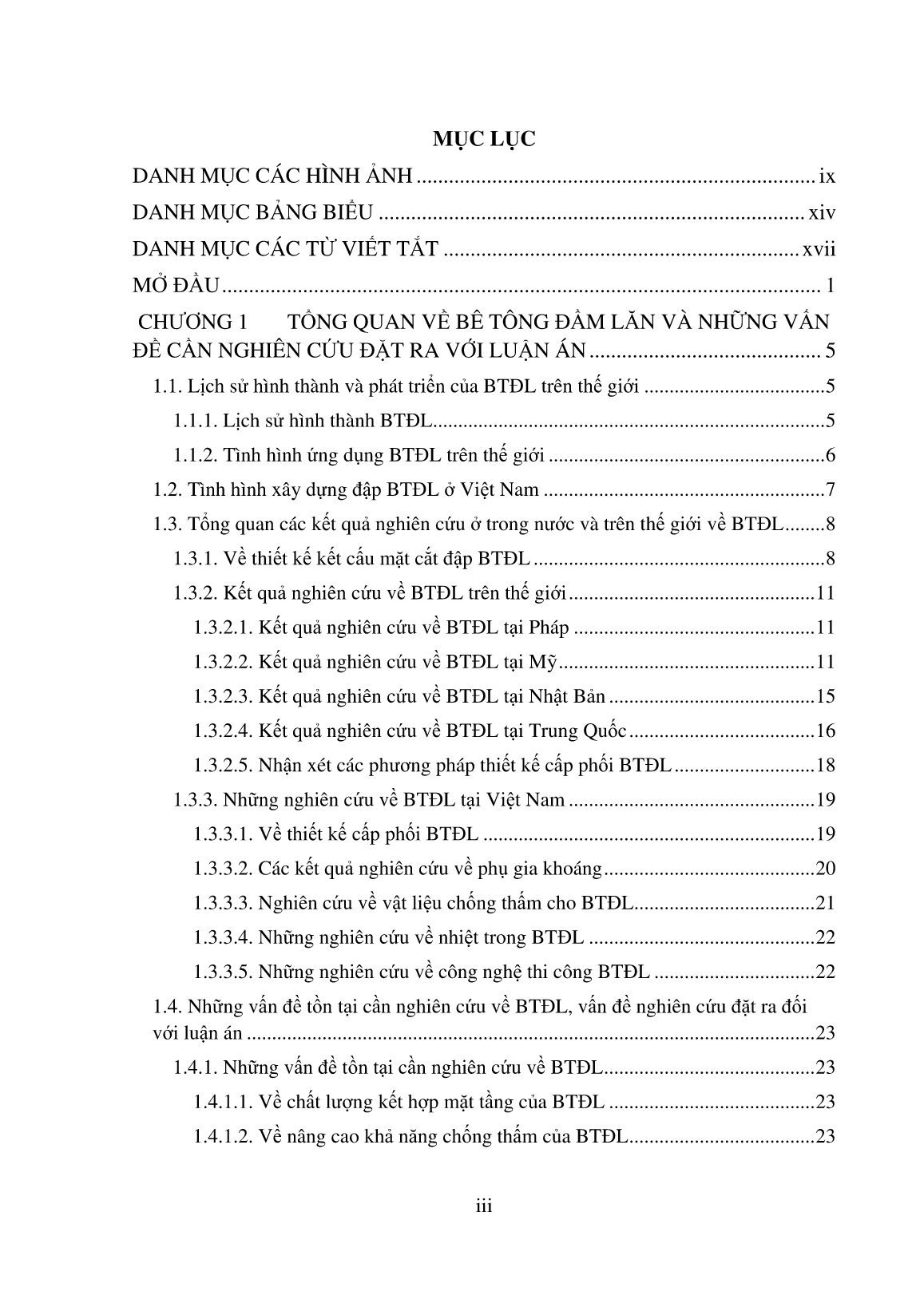 Luận án Nghiên cứu ảnh hưởng của một số chỉ tiêu cơ lý theo thời gian của bê tông đầm lăn đến tiến độ thi công đập bê tông trọng lực ở Việt Nam trang 5 Luận án Nghiên cứu ảnh hưởng của một số chỉ tiêu cơ lý theo thời gian của bê tông đầm lăn đến tiến độ thi công đập bê tông trọng lực ở Việt Nam trang 5