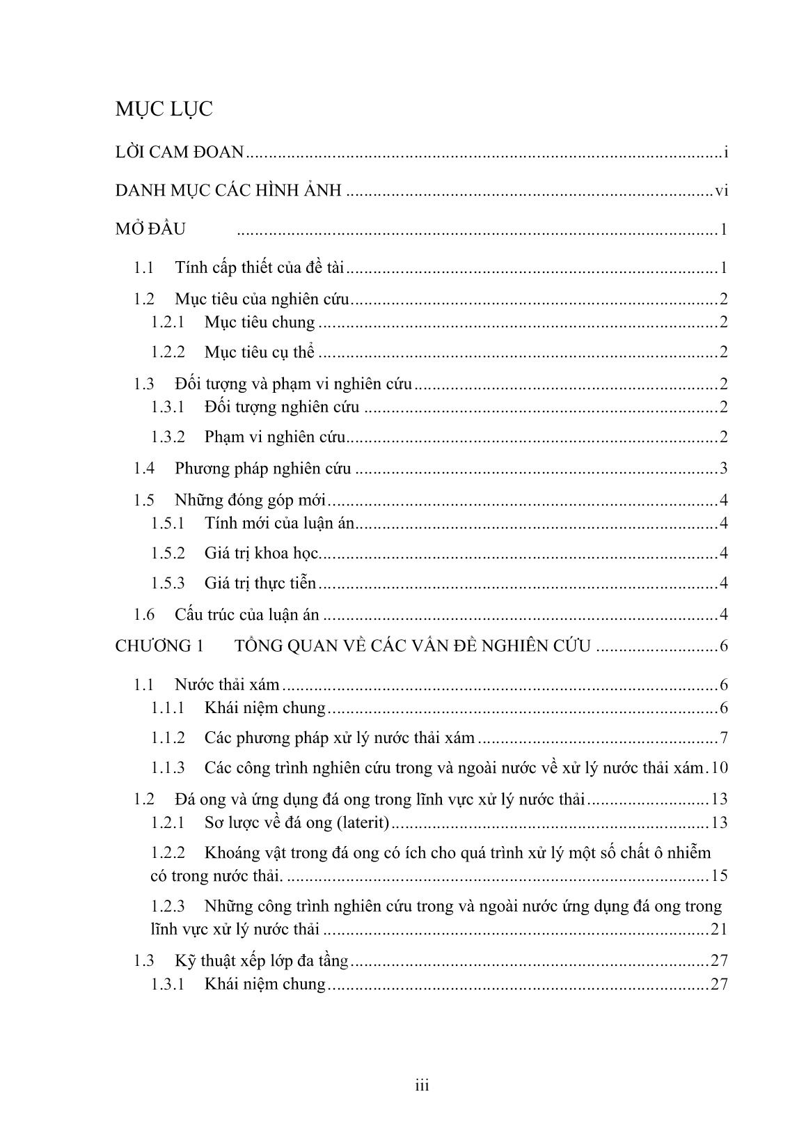 Luận án Nghiên cứu khả năng xử lý nước thải sinh hoạt xám tại chỗ bằng vật liệu laterit (đá ong) trang 5 Luận án Nghiên cứu khả năng xử lý nước thải sinh hoạt xám tại chỗ bằng vật liệu laterit (đá ong) trang 5