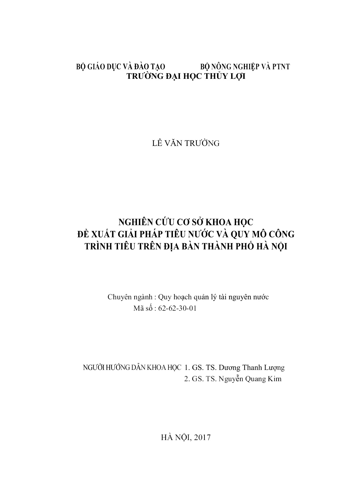 Luận án Nghiên cứu cơ sở khoa học đề xuất giải pháp tiêu nước và quy mô công trình tiêu trên địa bàn Thành phố Hà Nội trang 2 Luận án Nghiên cứu cơ sở khoa học đề xuất giải pháp tiêu nước và quy mô công trình tiêu trên địa bàn Thành phố Hà Nội trang 2