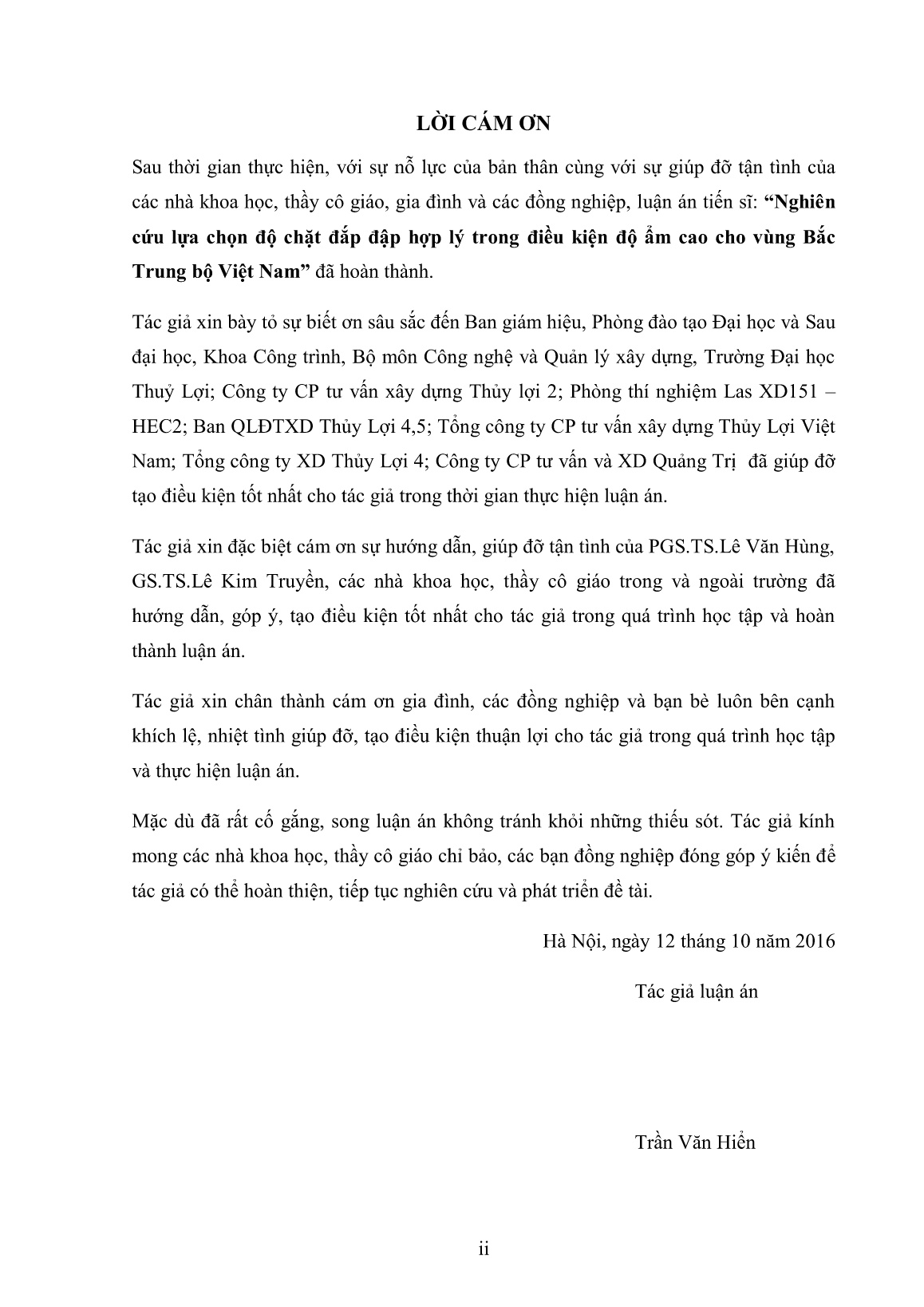 Luận án Nghiên cứu lựa chọn độ chặt đắp đập hợp lý trong điều kiện độ ẩm cao cho vùng Bắc Trung Bộ Việt Nam trang 4 Luận án Nghiên cứu lựa chọn độ chặt đắp đập hợp lý trong điều kiện độ ẩm cao cho vùng Bắc Trung Bộ Việt Nam trang 4