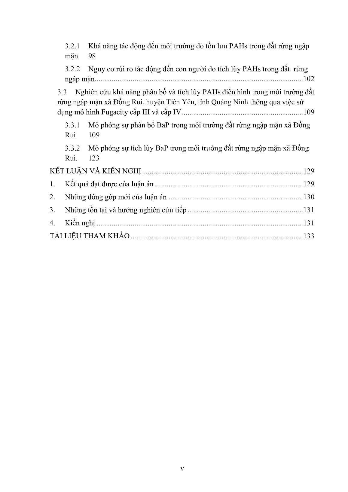 Luận án Nghiên cứu sự tồn lưu và rủi ro môi trường của các chất hữu cơ thơm đa vòng (PAHs) trong đất rừng ngập mặn xã Đồng Rui, huyện Tiên Yên, tỉnh Quảng Ninh trang 7 Luận án Nghiên cứu sự tồn lưu và rủi ro môi trường của các chất hữu cơ thơm đa vòng (PAHs) trong đất rừng ngập mặn xã Đồng Rui, huyện Tiên Yên, tỉnh Quảng Ninh trang 7