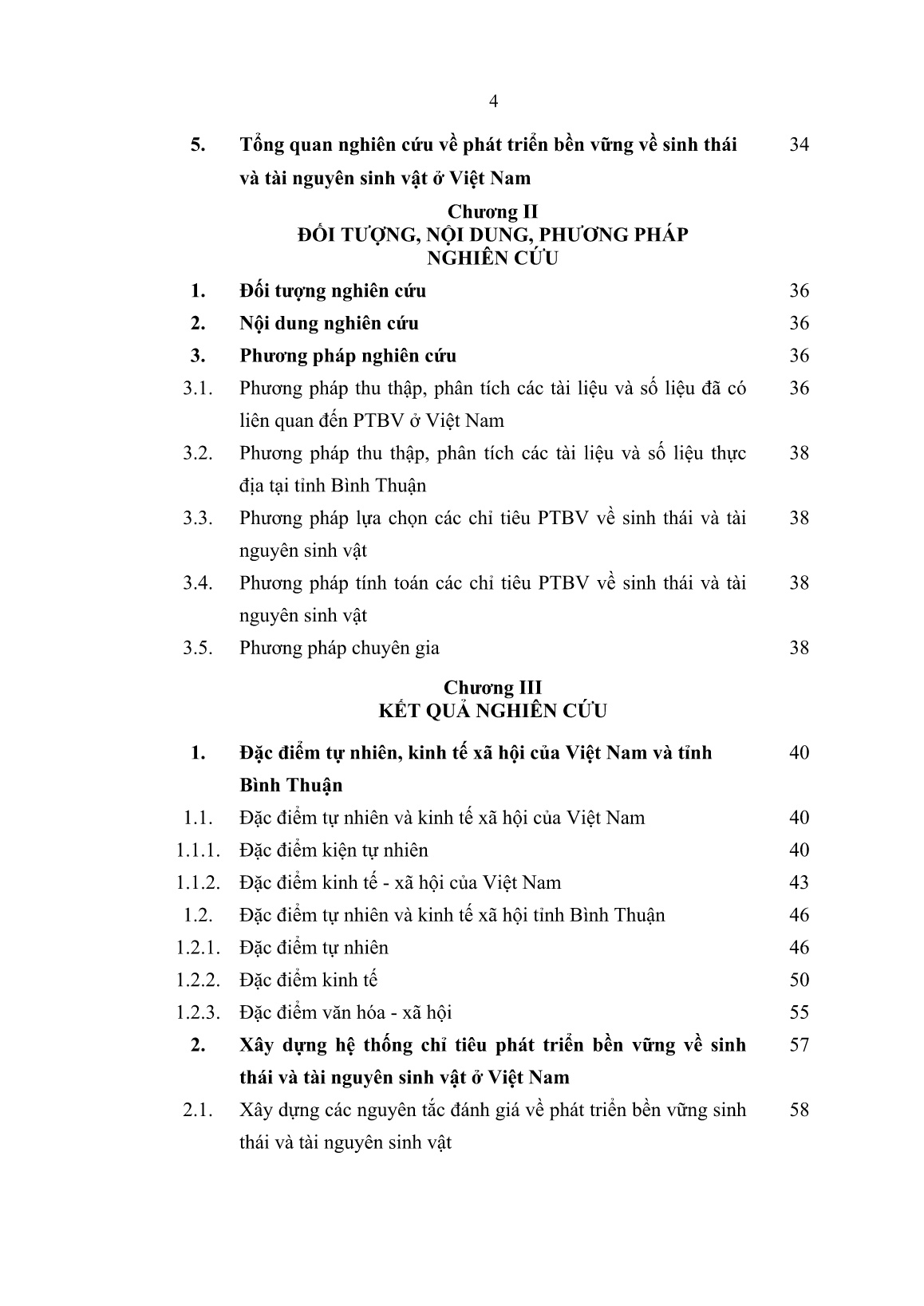 Luận án Nghiên cứu xây dựng hệ thống chỉ tiêu phát triển bền vững về sinh thái và tài nguyên sinh vật ở Việt Nam trang 4 Luận án Nghiên cứu xây dựng hệ thống chỉ tiêu phát triển bền vững về sinh thái và tài nguyên sinh vật ở Việt Nam trang 4