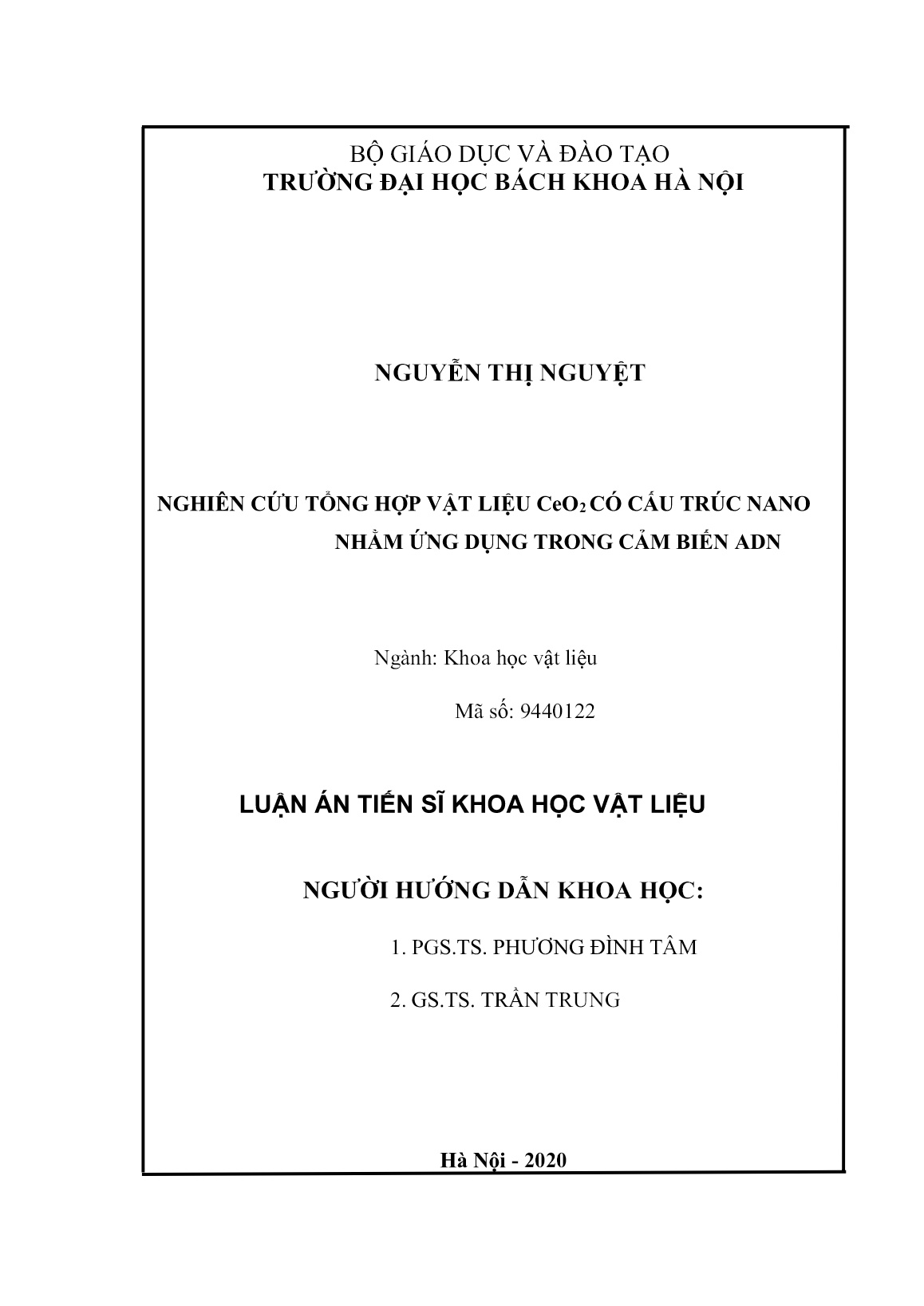 Luận án Nghiên cứu tổng hợp vật liệu CeO₂ có cấu trúc nano nhằm ứng dụng trong cảm biến ADN trang 2 Luận án Nghiên cứu tổng hợp vật liệu CeO₂ có cấu trúc nano nhằm ứng dụng trong cảm biến ADN trang 2