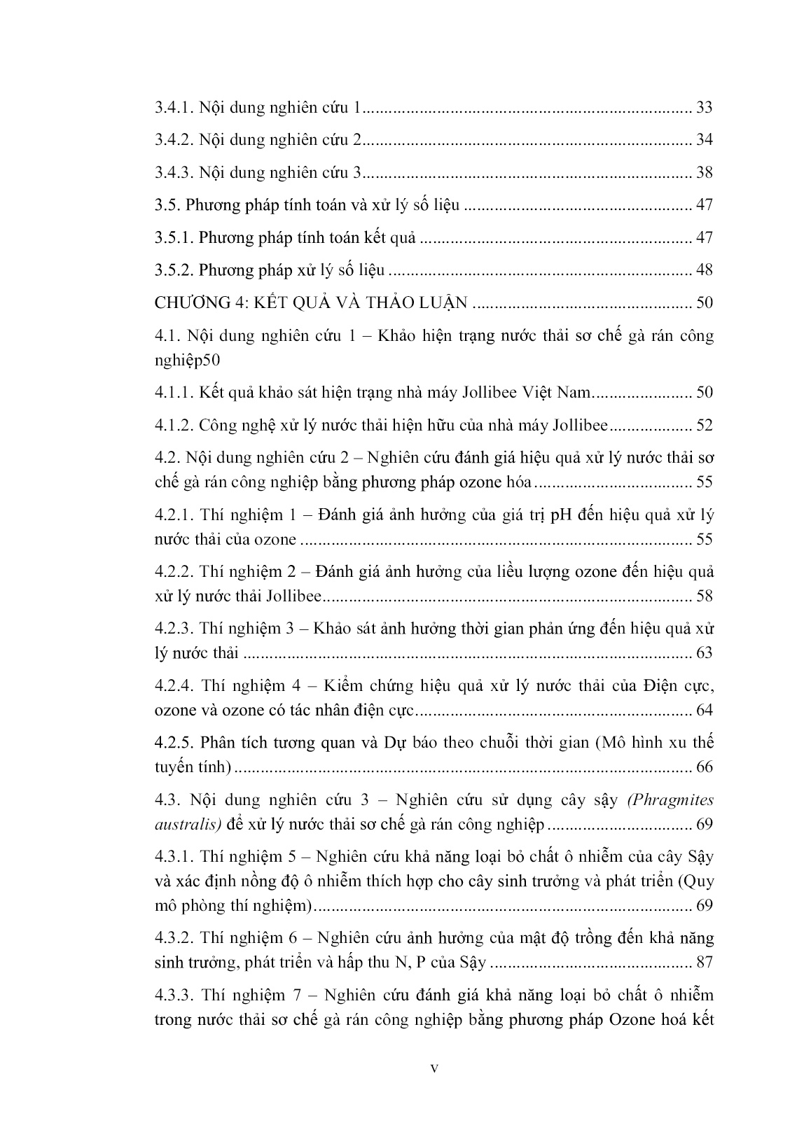 Luận án Nghiên cứu giải pháp xử lý nước thải sơ chế gà rán công nghiệp bằng phương pháp ozone kết hợp thủy sinh thực vật trang 7