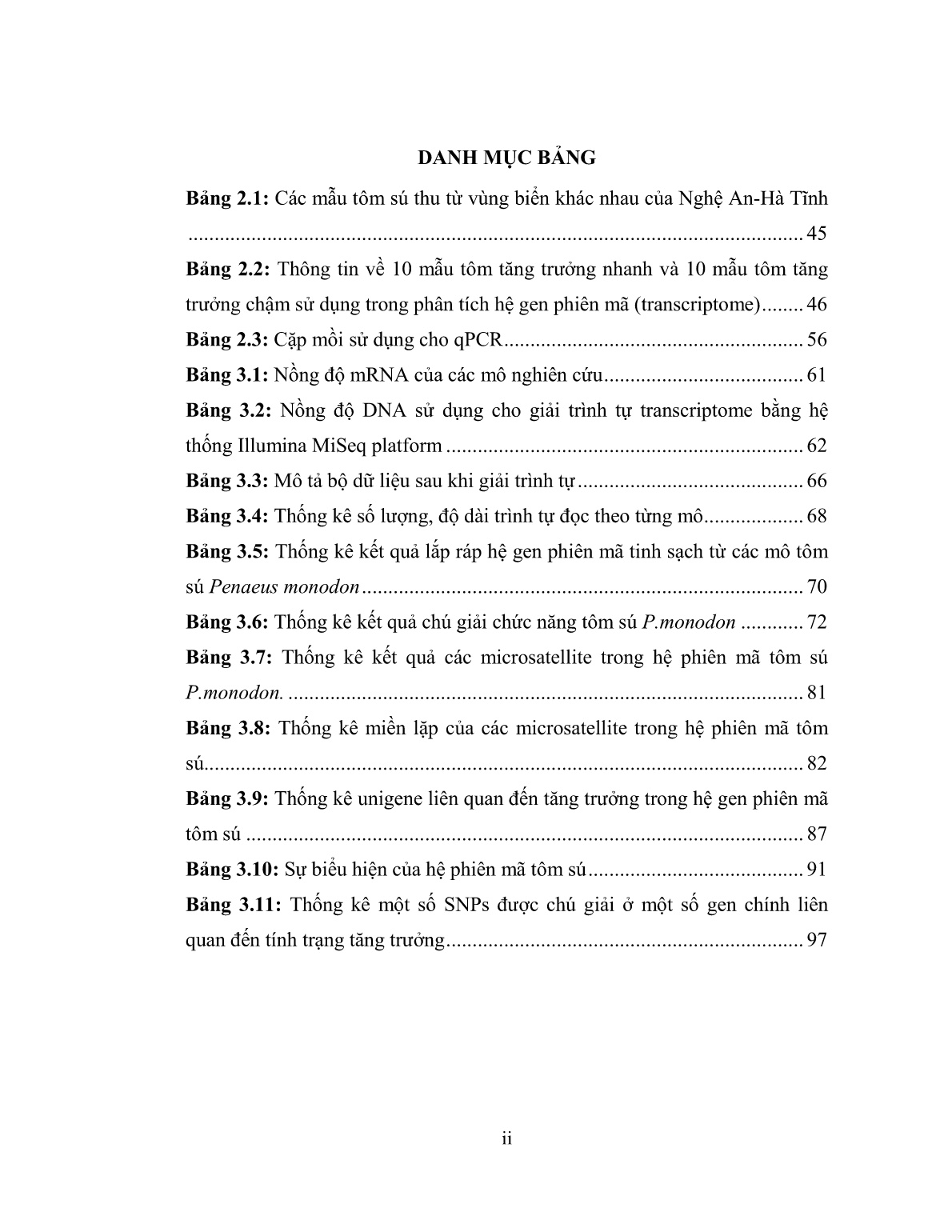 Luận án Nghiên cứu hệ gen phiên mã (transcriptome) của tôm sú (penaeus monodon) nhằm sàng lọc các chỉ thị phân tử phục vụ công tác chọn giống trang 10 Luận án Nghiên cứu hệ gen phiên mã (transcriptome) của tôm sú (penaeus monodon) nhằm sàng lọc các chỉ thị phân tử phục vụ công tác chọn giống trang 10