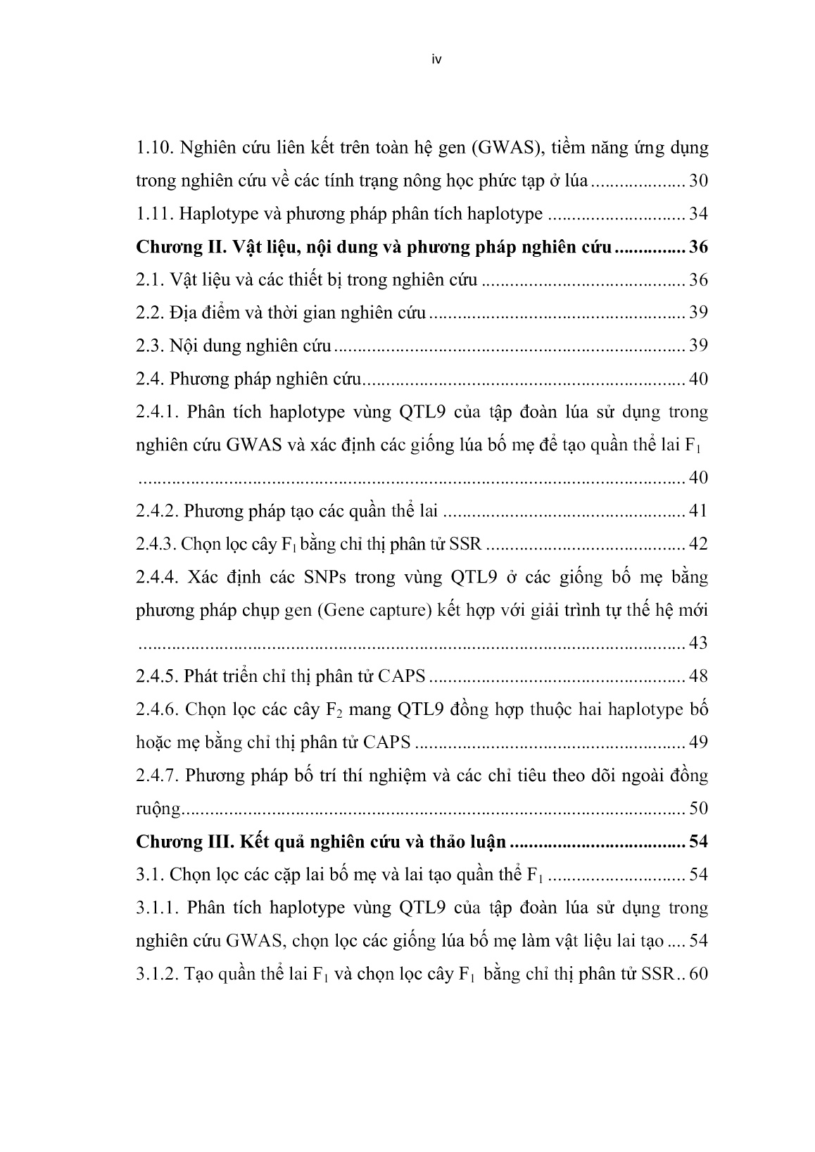 Luận án Nghiên cứu chức năng của QTL9 liên quan đến cấu trúc bông, phục vụ chọn tạo giống lúa năng suất cao ở Việt Nam trang 6 Luận án Nghiên cứu chức năng của QTL9 liên quan đến cấu trúc bông, phục vụ chọn tạo giống lúa năng suất cao ở Việt Nam trang 6