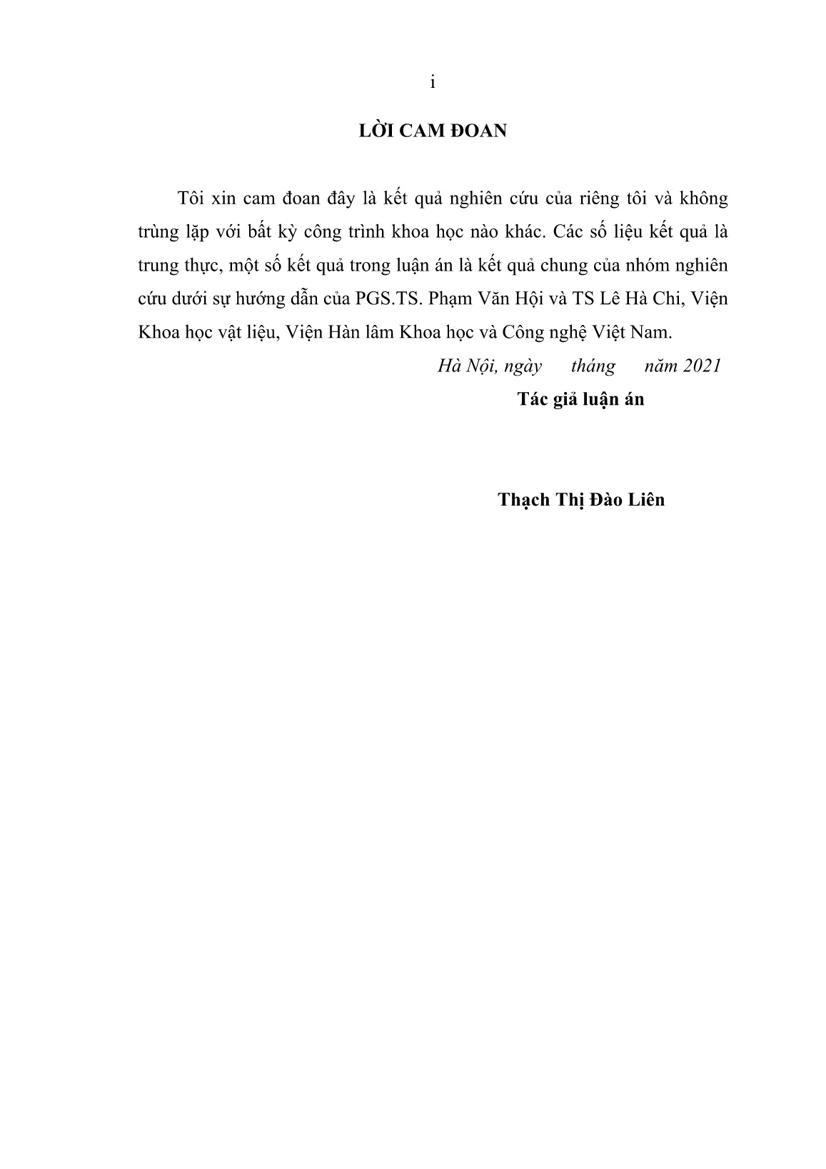 Luận án Nghiên cứu chế tạo và khảo sát đặc trưng của vật liệu perovskite vô cơ - hữu cơ ứng dụng cho linh kiện pin mặt trời lai trang 2 Luận án Nghiên cứu chế tạo và khảo sát đặc trưng của vật liệu perovskite vô cơ - hữu cơ ứng dụng cho linh kiện pin mặt trời lai trang 2