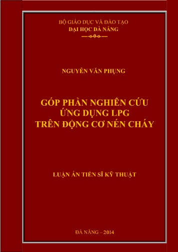 Luận án Góp phần nghiên cứu ứng dụng LPG trên động cơ nén cháy