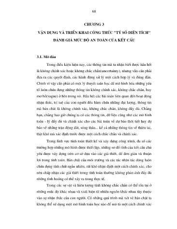 Luận án Một phương pháp đánh giá mức độ an toàn của kết cấu khung chịu tải trọng động theo lý thuyết tập mờ