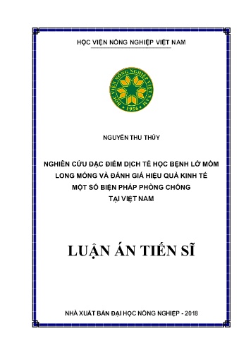 Luận án Nghiên cứu đặc điểm dịch tễ học bệnh lở mồm long móng và đánh giá hiệu quả kinh tế một số biện pháp phòng chống tại Việt Nam