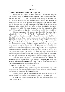 Tóm tắt Luận án Nghiên cứu nguồn tài nguyên cây thuốc tại Vườn quốc gia Chư Yang Sin và đề xuất các biện pháp bảo tồn, sử dụng bền vững
